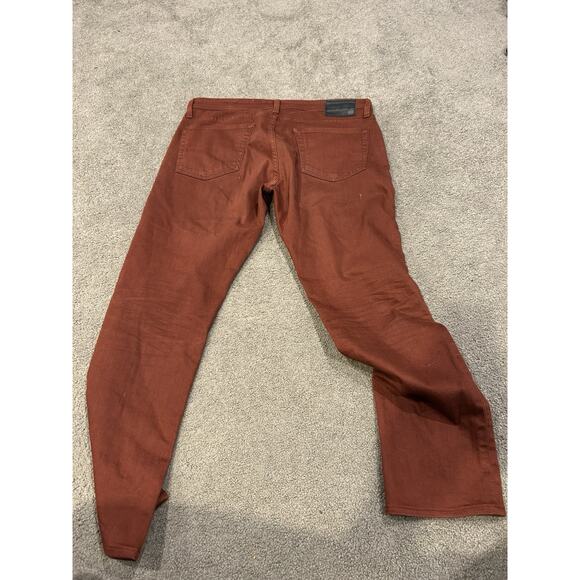 AG Adriano Goldschmied Pants Mens 36R Red The Tellis Modern Slim - Picture 2 of 5